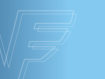 Ein blauer Farbverlauf mit dem Volksbank-Logo