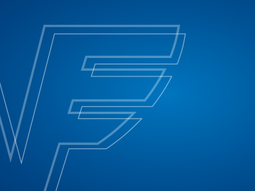 Ein blauer Farbverlauf mit dem Volksbank-Logo
